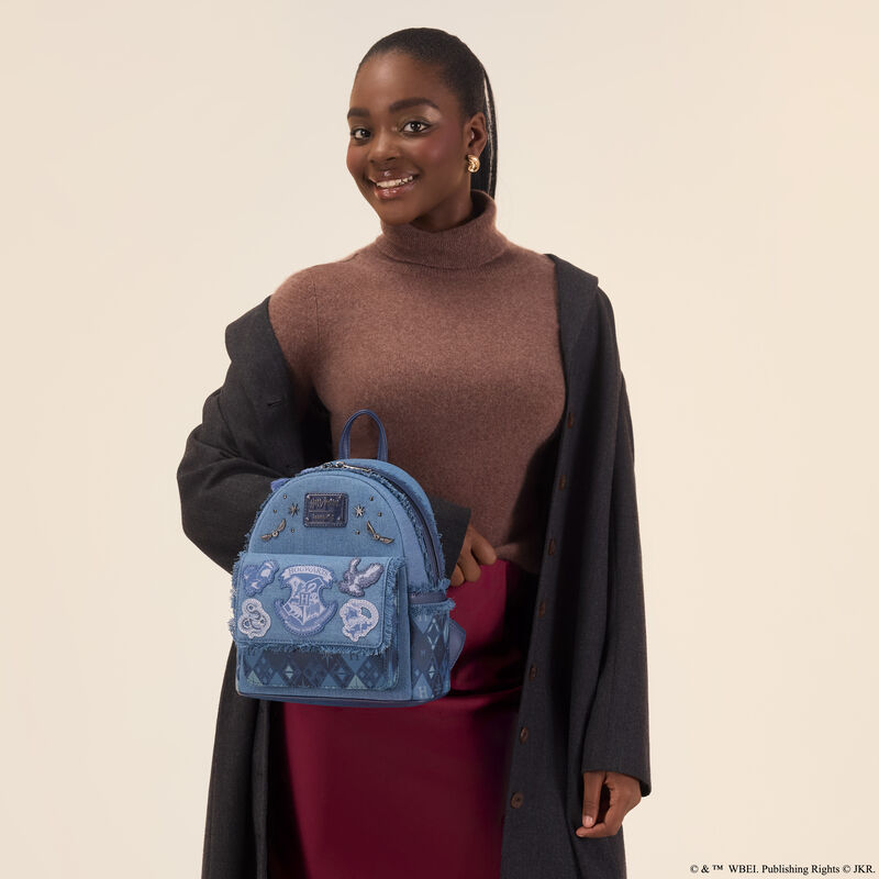 Harry Potter Hogwarts Denim Mini Backpack LFlifestyle2 view 3